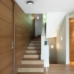 Plafon Sufitowy MARLON Czarny Biały 18W LED 4000K IP54 22cm