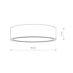 Plafon Sufitowy MIST Biały Abażur 7xE27 84,5cm