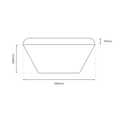 Plafon Sufitowy NEMO Czarny 16W LED 33cm