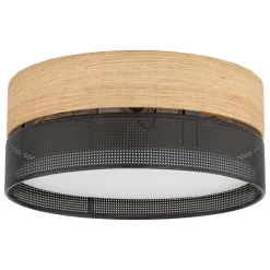Plafon Sufitowy NICOL Czarny Boho Abażur 4xE27 50cm