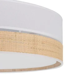 Plafon Sufitowy PAGLIA Biały Boho Abażur 4xE27 45cm