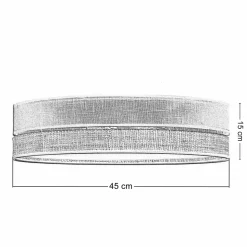 Plafon Sufitowy PAGLIA Biały Boho Abażur 4xE27 45cm