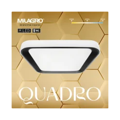 Plafon Sufitowy QUADRO Biały Czarny 66W LED 50cm