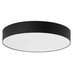 Plafon Sufitowy RONDO Czarny Abażur 6xE27 78cm