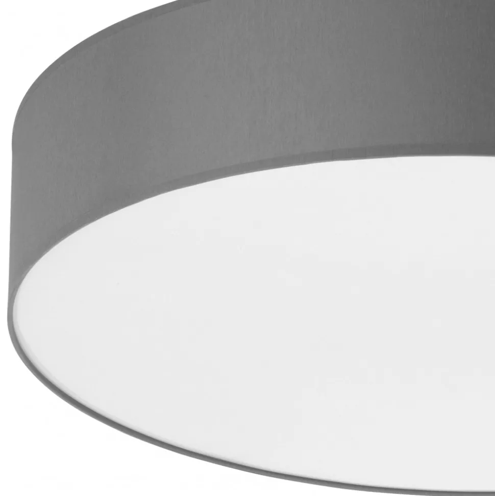 Plafon Sufitowy RONDO Grafitowy Abażur 4xE27 60cm