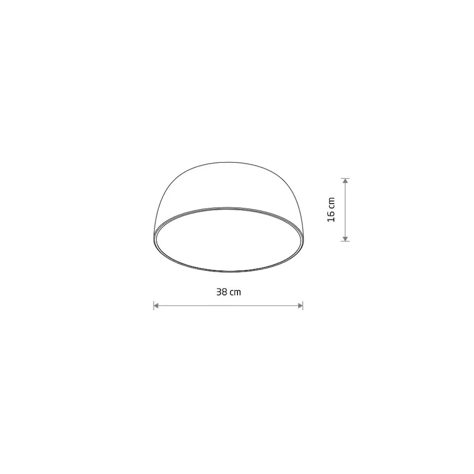 Plafon Sufitowy SATELLITE Kremowy 3xE27 38cm