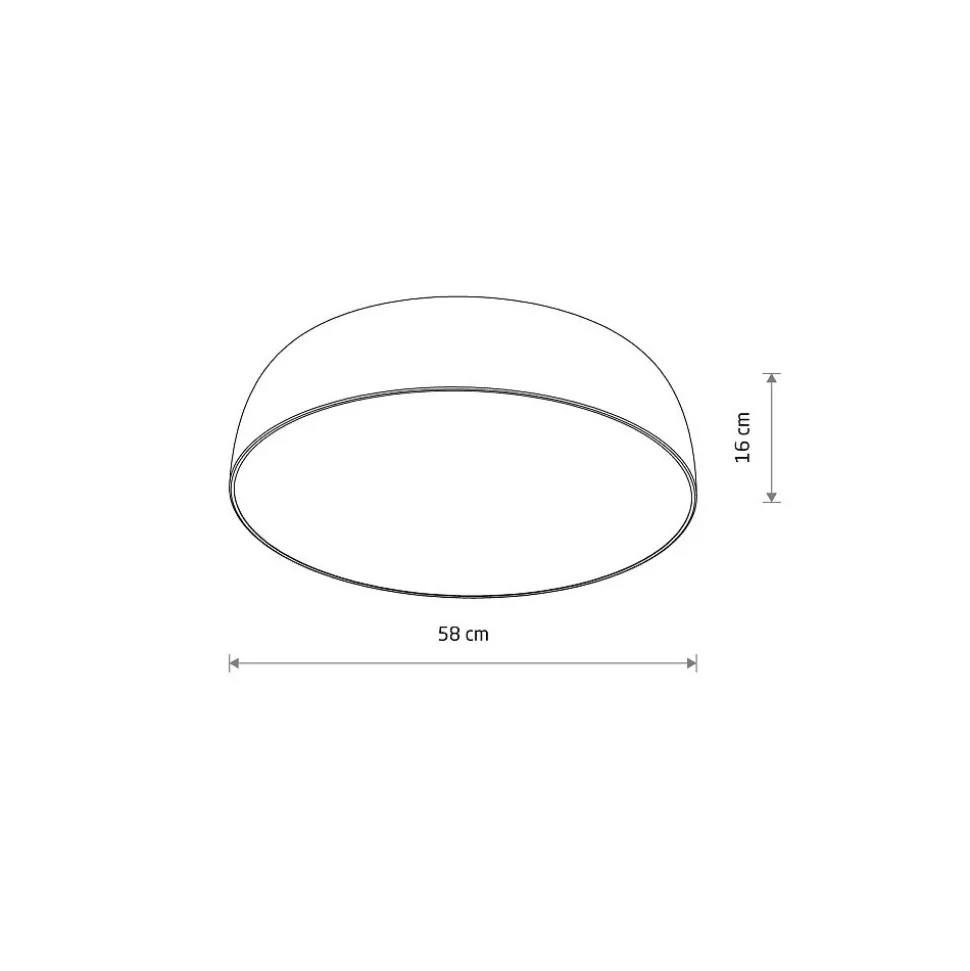 Plafon Sufitowy SATELLITE Kremowy 7xE27 58cm