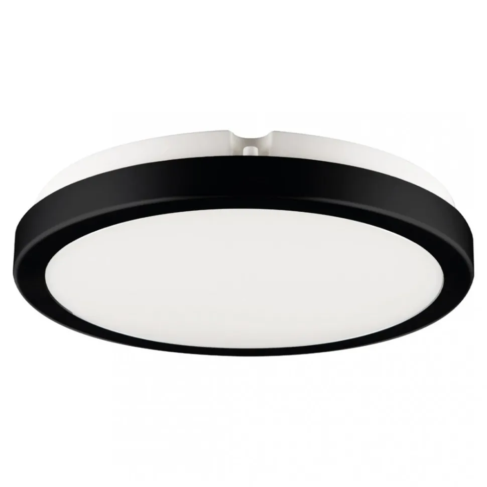 Plafon Sufitowy VERA Czarny Barwa Neutralna 4000K 24W LED IP65 28cm