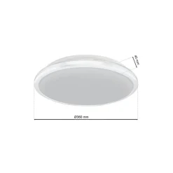 Plafon TERMA biały 24W LED IP44 36 cm