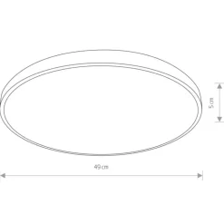 Plafon AGNES ROUND PRO czarny LED 32W 3000K IP44 * Nowodvorski New