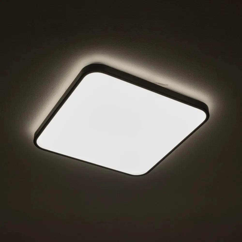 Plafon AGNES SQUARE PRO czarny LED 32W 3000K IP44 * Nowodvorski Sale
