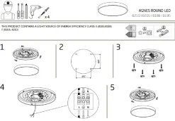 Plafon Łazienkowy AGNES ROUND Biały 64W LED 3000K IP44 64,2cm * Nowodvorski Online
