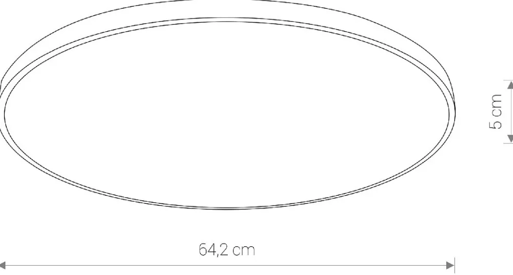 Plafon Łazienkowy AGNES ROUND Biały 64W LED 3000K IP44 64,2cm * Nowodvorski Online