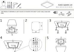 Plafon Łazienkowy AGNES SQUARE Biały 64W LED 4000K IP44 63,5cm * Nowodvorski Hot