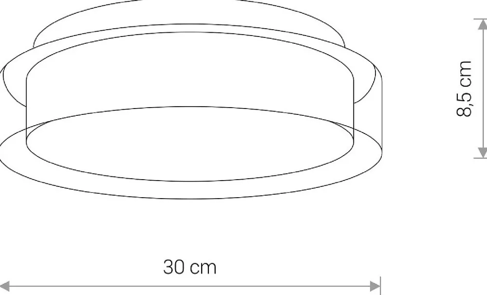 Plafon Łazienkowy PAN Srebrny 12W LED 4000K IP44 30cm * Nowodvorski Online