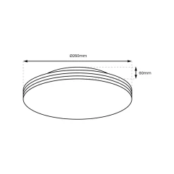 Plafon BEVER 10W LED 26 cm * Eko-light Best