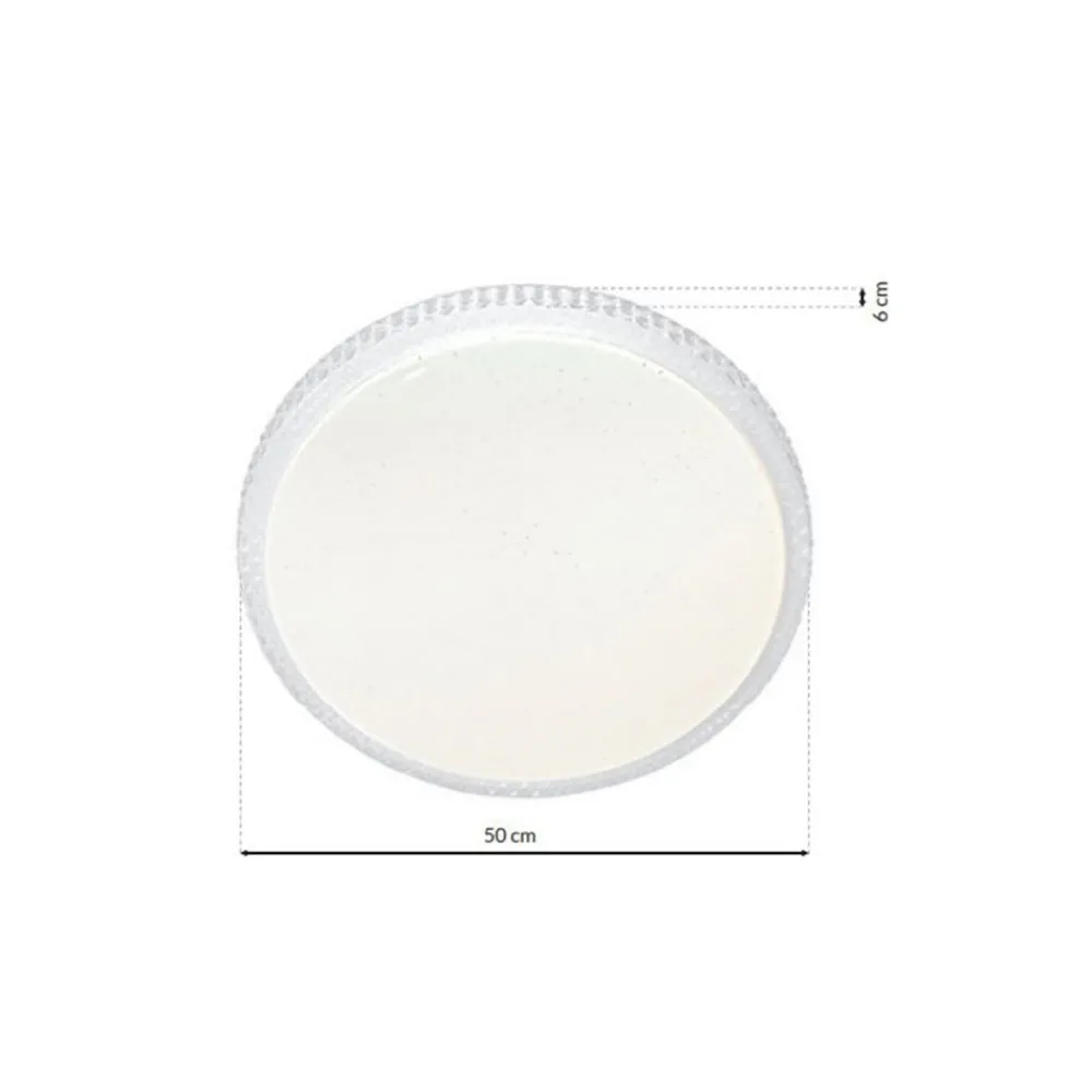 Plafon CRUZ 66W LED 50 cm z pilotem * Eko-light Discount