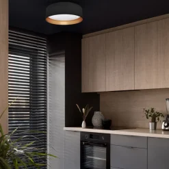 Plafoniera RONDO czarna 18W LED