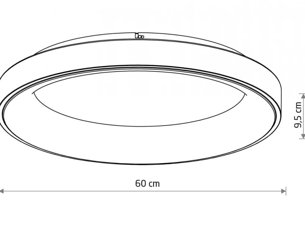 Plafon NIKKI ROUND LED czarny 60W 3000K * Nowodvorski Best