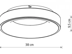 Plafon NIKKI ROUND LED czarny 32W 3000K * Nowodvorski Best