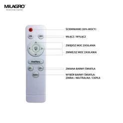 Plafon NOTE BLUE 40W LED 48 cm * Eko-light Best