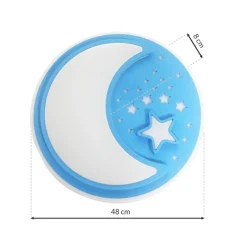 Plafon NOTE BLUE 40W LED 48 cm * Eko-light Best