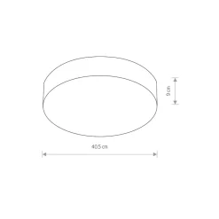 Plafon Sufitowy ARENA Biały 3xE14 40,5cm * Nowodvorski