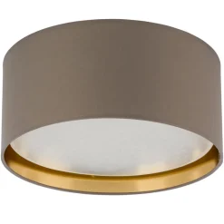Plafon Sufitowy BILBAO Beżowy Złoty Abażur 4xE27 45cm * TK Lighting New