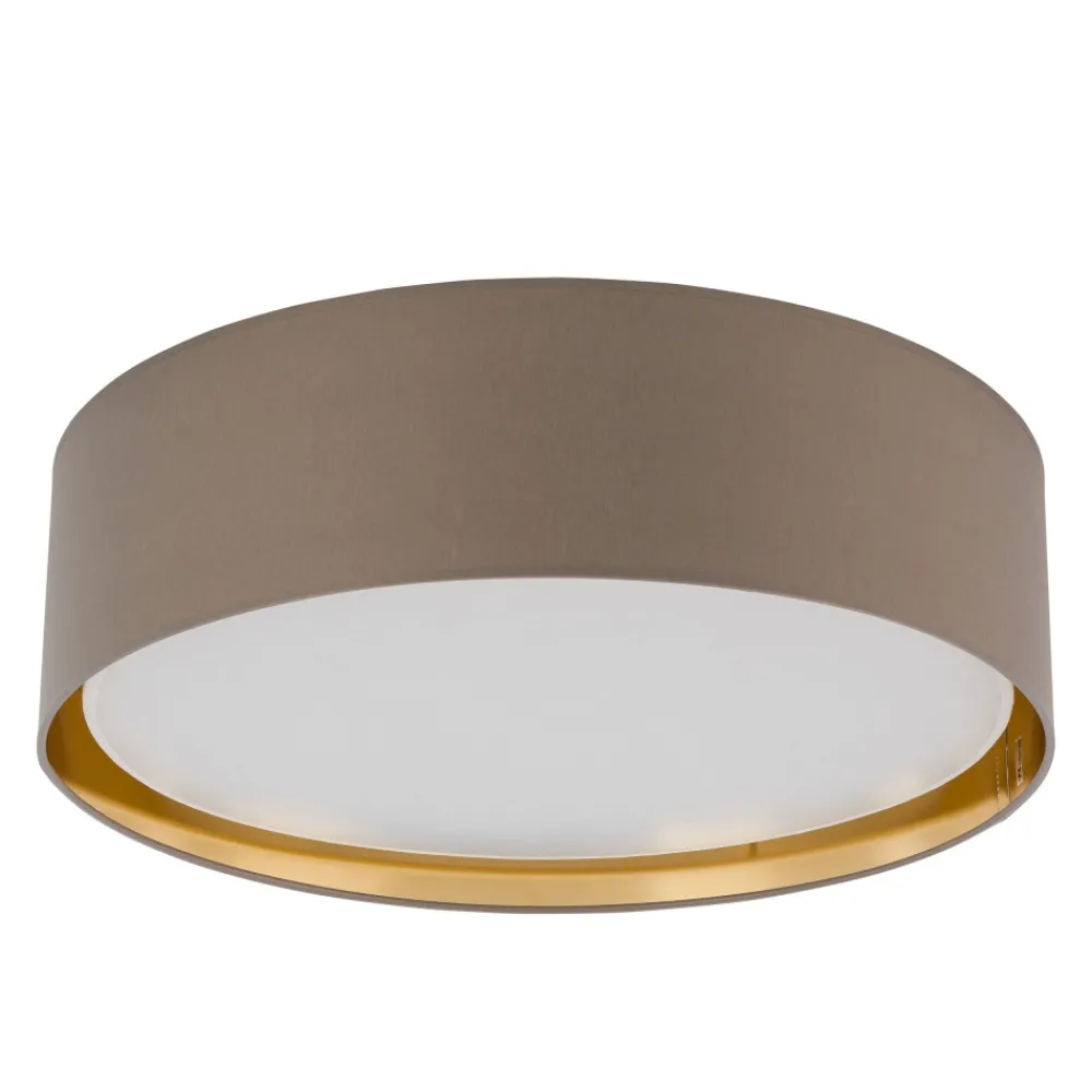 Plafon Sufitowy BILBAO Beżowy Złoty Abażur 4xE27 60cm * TK Lighting New