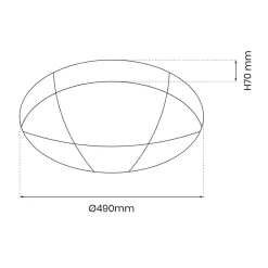 Plafon sufitowy BOB 40W LED 49 cm * Eko-light Discount