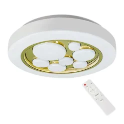 Plafon Sufitowy BUBBLES Biały Złoty 30W * Eko-light Sale
