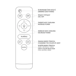 Plafon Sufitowy BUBBLES Biały Złoty 30W * Eko-light Sale