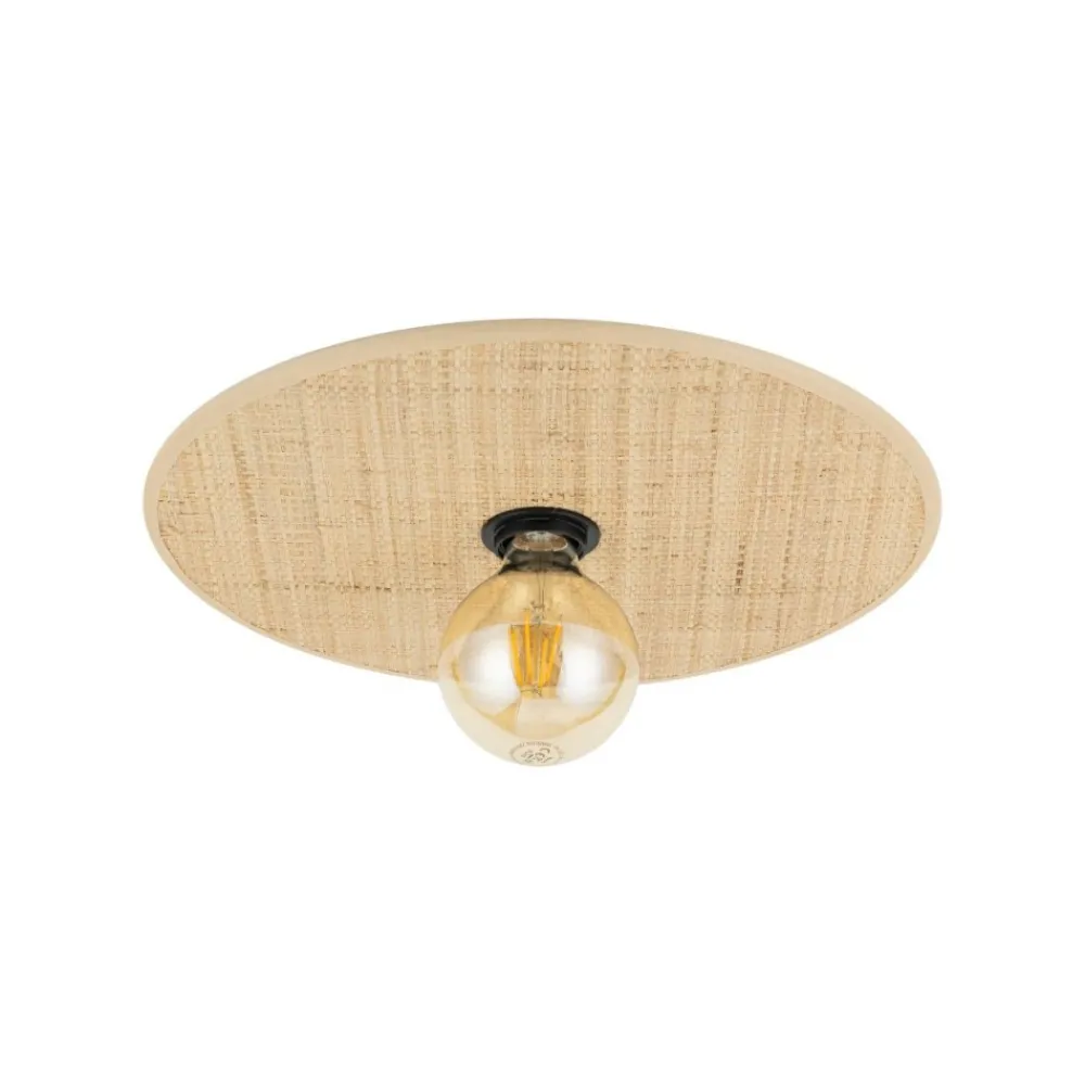 Plafon sufitowy CALMA słomkowa rafia 1xE27 38 cm * TK Lighting Outlet
