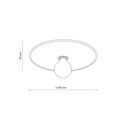 Plafon sufitowy CALMA słomkowa rafia 1xE27 38 cm * TK Lighting Outlet