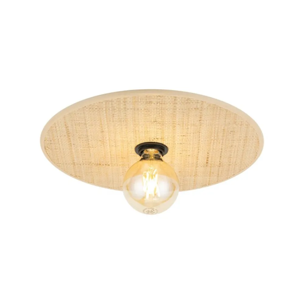 Plafon sufitowy CALMA słomkowa rafia 1xE27 38 cm * TK Lighting Outlet