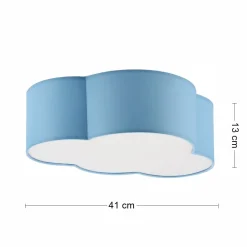 Plafon Sufitowy CLOUD Niebieski Pastelowy Abażur 2xE27 * TK Lighting Hot
