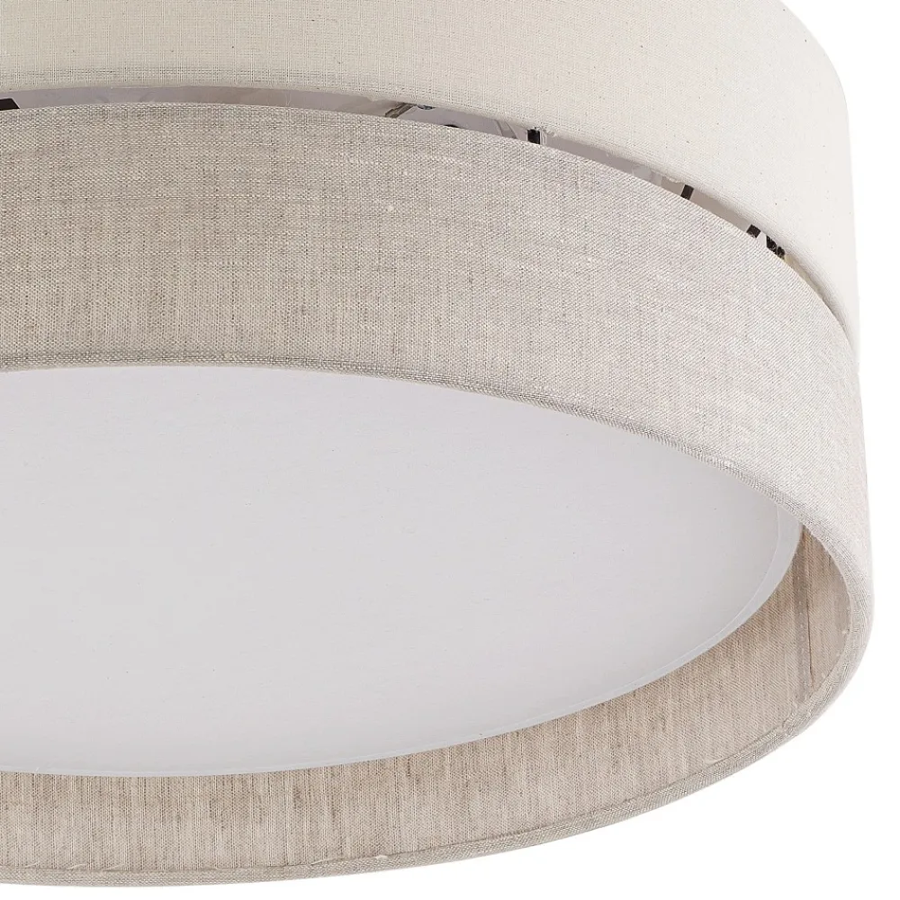 Plafon Sufitowy ECO Beżowy Szary Abażur 3xE27 45cm * TK Lighting Outlet