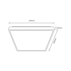 Plafon Sufitowy FABIO Biały 23W LED 37cm * Eko-light Clearance