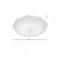 Plafon Sufitowy HEX Biały 24W LED 50cm * Eko-light New