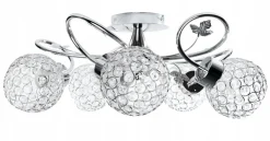 Plafon sufitowy kryształowy Crystal II 5xE27 * HowHomely Clearance