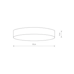 Plafon Sufitowy LID Biały 50W LED 4000K 30cm * Nowodvorski Hot