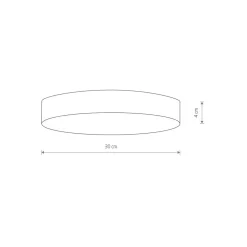 Plafon Sufitowy LID Biały 50W LED 3000K 30cm * Nowodvorski Outlet