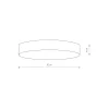 Plafon Sufitowy LID Czarny 50W LED 4000K 30cm * Nowodvorski