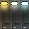 Plafon Sufitowy MAQ Czarny Biały Regulacja Barwy 18W LED 23cm * Eko-light Online