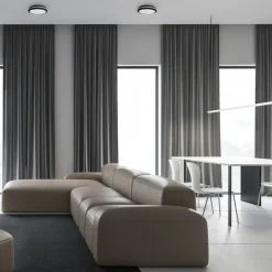 Plafon Sufitowy MARLON Czarny Biały 36W LED 4000K IP54 30cm * Eko-light Hot