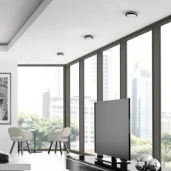 Plafon Sufitowy MARLON Czarny Biały 12W LED 4000K IP54 18cm * Eko-light Best