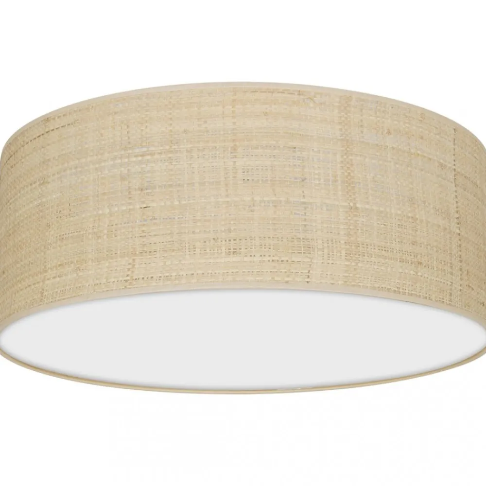 Plafon Sufitowy MARSHALL Biały Ratan Abażur 2xE27 40cm * Eko-light Discount