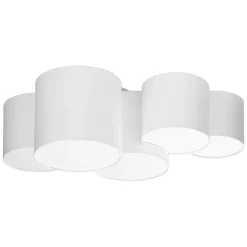 Plafon Sufitowy MONA Biały Abażury 5xE27 * TK Lighting Online