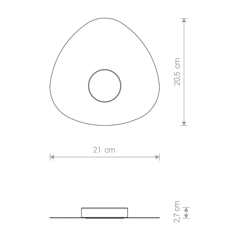 Plafon Sufitowy ORGANIC Biały 1xGX53 20,5cm * Nowodvorski Discount