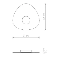 Plafon Sufitowy ORGANIC Czarny 1xGX53 20,5cm * Nowodvorski Discount